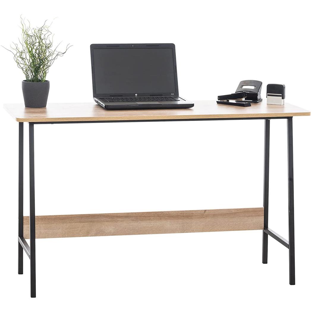 Bureau MINT, 120x45x71 cm, Metalen Poten en Houten Blad, Industriële Stijl, Eik