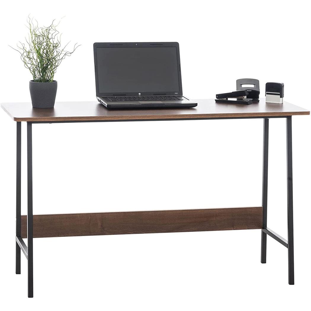 Bureau MINT, 120x45x71 cm, Metalen Poten en Houten Blad, Industriële Stijl, Walnoot