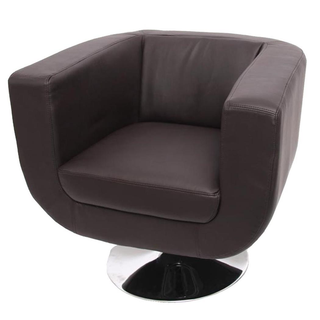 Design Fauteuil TREVISO II, Spectaculair Ontwerp en Maximaal Zitcomfort, Verschillende Kleuren, Bruin