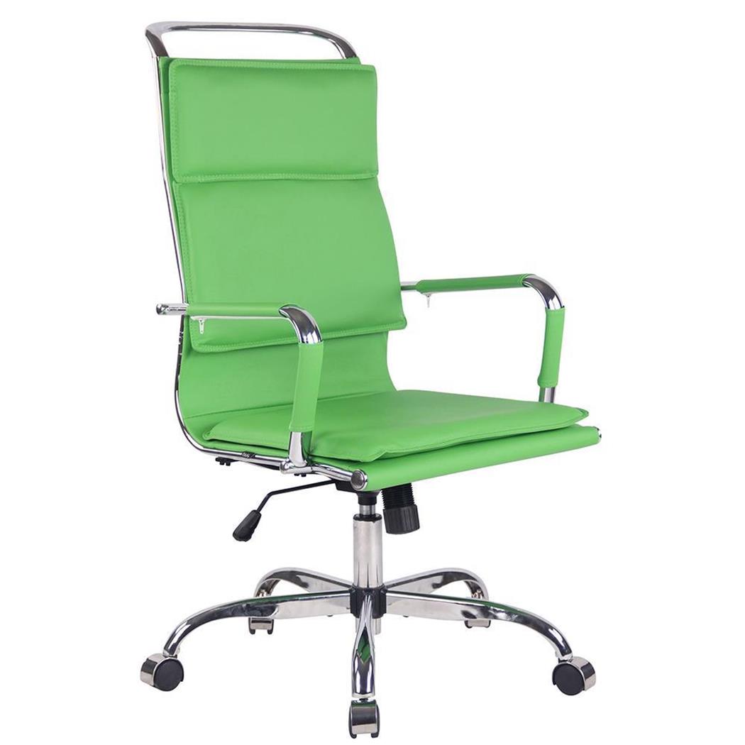 Bureaustoel QUEBEC, Elegant en Comfortabel, in Synthetisch Leder, Groen