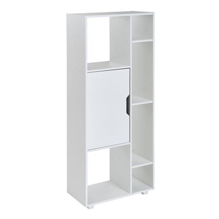 Multifunctionele Kast ANDRES, 62,5x150x32 cm, in Hout, Kleur Wit