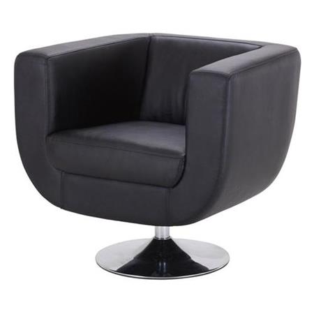 Design Fauteuil TREVISO II, Spectaculair Ontwerp en Maximaal Zitcomfort, Verschillende Kleuren, Zwart