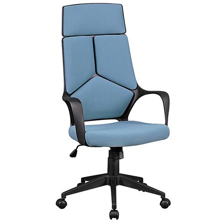 Ergonomische Bureaustoel PEGASUS, Spectaculair Ontwerp, Stoffen Bekleding in de Kleur Blauw