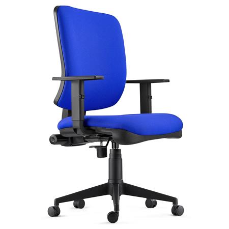 Ergonomische Bureaustoel DIEGO, Met Dikke Vulling en Synchroonmechanisme, Kleur Blauw