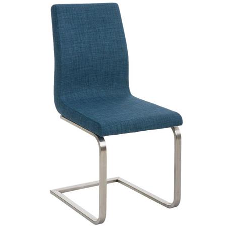 Vergaderstoel JASON STOF, Dikke Vulling, Stoffen Bekleding, Kleur Blauw